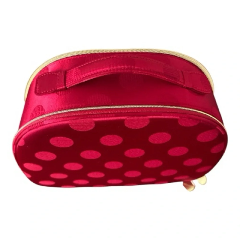 Estée Lauder 2025 Holiday Red Polka Dot Cosmetic Train‎ Case Only NEW No Tags